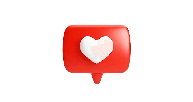 heart shape notification icon